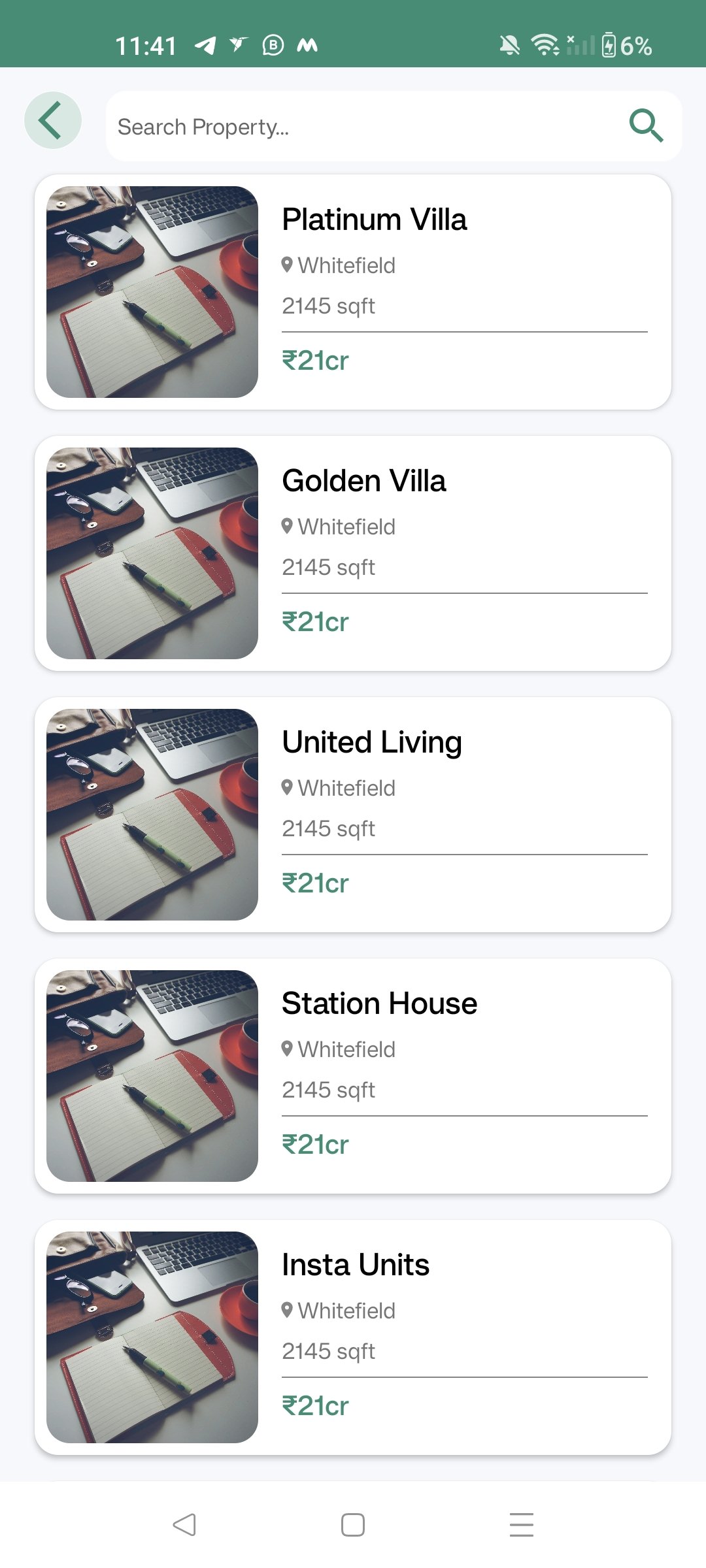 EstatePulse — Smart Real Estate & Property Search App Screen