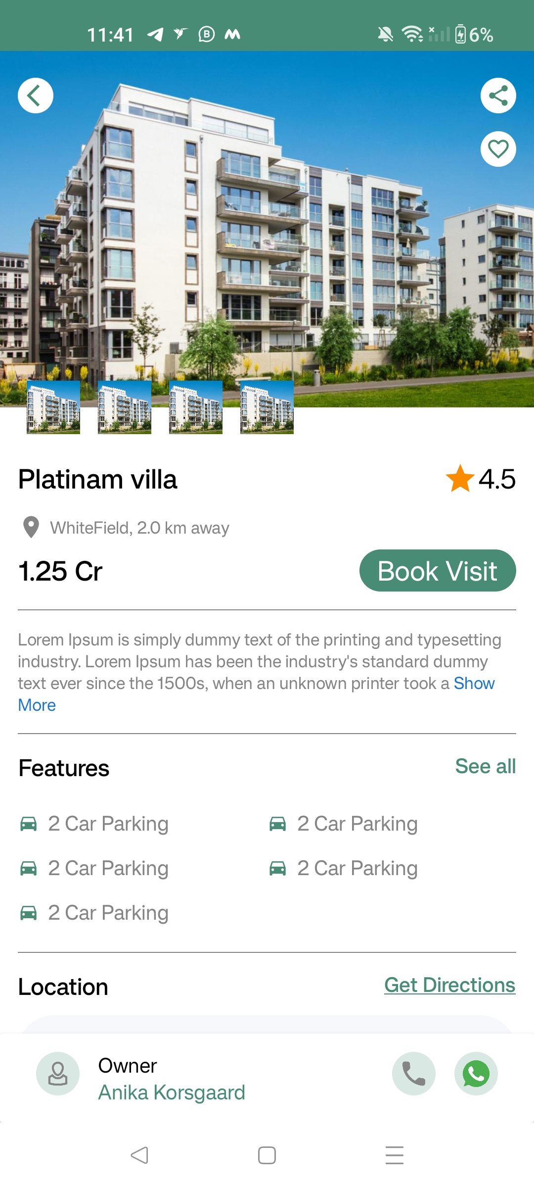 EstatePulse — Smart Real Estate & Property Search App Screen