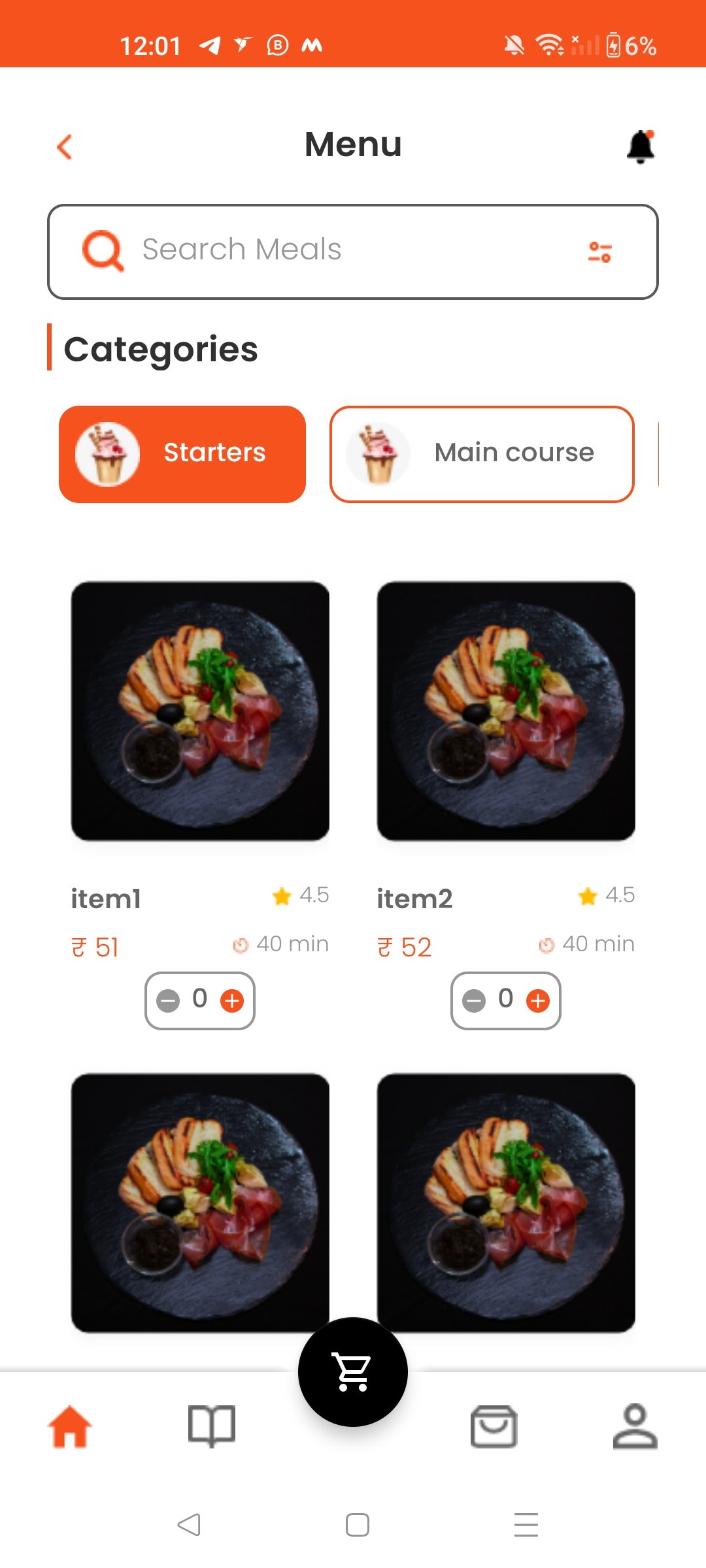 Urban Bite — Smart Restaurant &amp; Order Platform Screen